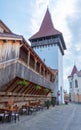 Turnul Forkesch tower in Romanian town Medias Royalty Free Stock Photo