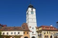 Turnul Sfatului of Sibiu, Transylvania, Royalty Free Stock Photo