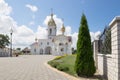 Turov, Belarus - August 7, 2016: Cathedral of Saints Cyril and Lavrenti of Turov June 28, 2013 in the town of Turov, Belarus.