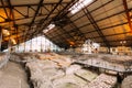 Turov, Belarus. Hillfort Of Ancient Turov On Archaeological Site Covered With Glass Tent