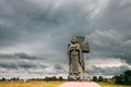 Turov, Belarus. Monument To Kirill Of Turov In Autumn Day