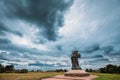 Turov, Belarus. Monument To Kirill Of Turov In Autumn Day