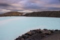 Turqoise water of the Blue Lagoon, Iceland