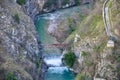 Turquise cascade of Rjecina river of city Rijeka in Croatia