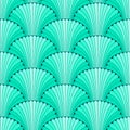 Turquoise abstract shell seamless pattern