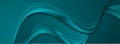 Turquoise abstract smooth wavy background Royalty Free Stock Photo