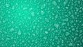 Turquoise background of water drops Royalty Free Stock Photo