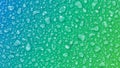 Turquoise background of water drops Royalty Free Stock Photo