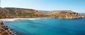 Turquoise bay of Ghajn Tuffieha, Malta Royalty Free Stock Photo