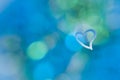 Turquoise blue abstract background grunge heart