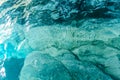 Turquoise and blue gradient water in three shades Royalty Free Stock Photo