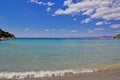 Turquoise blue water in Dikili, Izmir Turkey Royalty Free Stock Photo