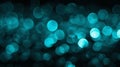 Turquoise bokeh background with circular patterns, ideal for elegant and vibrant designs