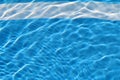 Turquoise Bottom of a Pool Filled with Clear Water Royalty Free Stock Photo