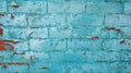 Turquoise bricks in wall Royalty Free Stock Photo