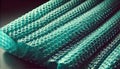 Turquoise Bubble Wrap Texture Under Side Lighting Royalty Free Stock Photo