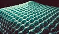 Turquoise Bubble Wrap Texture Under Side Lighting Royalty Free Stock Photo
