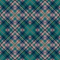 Turquoise checkered seamless pattern design Royalty Free Stock Photo