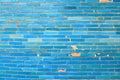 Turquoise Colored Brick Wall in Uzbekistan Background, Texture or Pattern Royalty Free Stock Photo