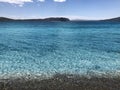 Turquoise colored Water of salda lake