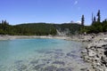 Turquoise coloured lake, clear water lake. Garibaldi provincial park