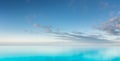Turquoise coloured tropical ocean, panorama format