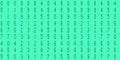 Turquoise cyberspace texture. Numeric binary creative surface. Numeral tech design backdrop. Abstract display digit pattern. Royalty Free Stock Photo