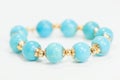 Turquoise diamond necklece Royalty Free Stock Photo
