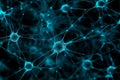 Turquoise dots scatter across a dark background, interconnected by glowing lines to evoke a cosmic ambiance, inviting