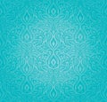 Turquoise floral holiday vintage background design trendy blue-to-green fashion wallpaper
