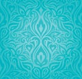 Turquoise floral holiday vintage background wallpaper green blue fashion design