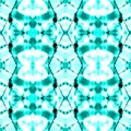 Turquoise Geometric Boho. Chinese Ornament