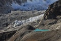 Turquoise glacier lake Royalty Free Stock Photo