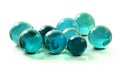 Turquoise Glass Marbles Royalty Free Stock Photo