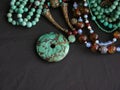 Turquoise Gold and Gemstones Royalty Free Stock Photo