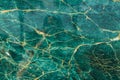 Turquoise and Gold Polished Granite Royalty Free Stock Photo