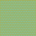 Turquoise and golden colors hexagon pattern