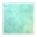 Turquoise hand drawn watercolor rectangular frame background texture with stains Royalty Free Stock Photo