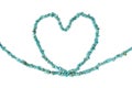Turquoise Heart Royalty Free Stock Photo