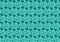 Turquoise hearts and circles pattern wallpaper Royalty Free Stock Photo