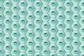 Turquoise Hexagon Pattern