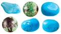 Turquoise and its imitations gem stones Royalty Free Stock Photo