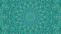 Turquoise jungle garden mandala background