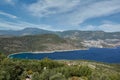 Turquoise lagoon with yachts near Kalkan, Turkey Royalty Free Stock Photo