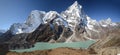 Turquoise Lake in the Everest Royalty Free Stock Photo