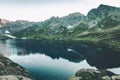 Turquoise Lake in Mountains Landscape Royalty Free Stock Photo