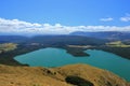 Turquoise Lake Rotoiti, view from Mt Robert Royalty Free Stock Photo