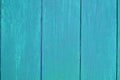 Turquoise light blue vertical wooden planks background texture, close up. Shabby chic background Royalty Free Stock Photo