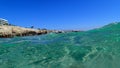 Turquoise Mediterranean Sea Wave, Clear Water