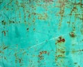 Turquoise metal rust